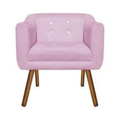 Imagem de Kit 02 Poltronas Decorativa Julia Suede Com Strass