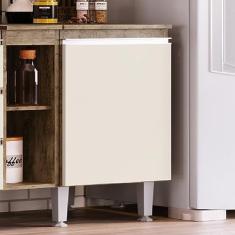 Imagem de Balcão para Cozinha 40cm 1 Porta Athena Irm Móveis Itaúba/off White