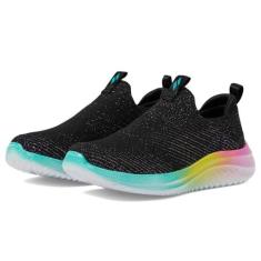 Imagem de Skechers Tênis feminino Ultra Flex 3.0, Preto/Multi, 4.5 Big Kid
