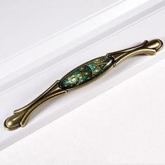 Imagem de Maçaneta de móveis retrô elegante de bronze vintage maçanetas e maçanetas de armário puxador de porta de armário puxador de gaveta de armário, D