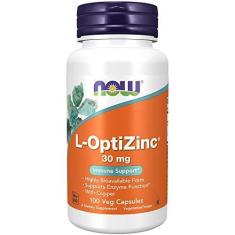 Imagem de L-OptiZinc 30mg Suporte a Imunidade - 100 Capsulas veganas - Now Foods