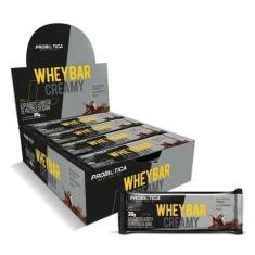 Imagem de Whey Bar Creamy Display Com 12 Barra De Proteína Chocolate - Probiotic