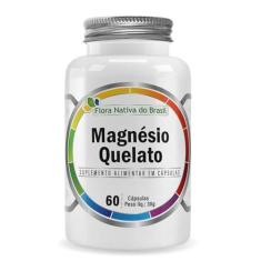 Imagem de Magnésio Quelato (Bisglicinato de Magnésio) 60 capsulas de 500mg Flora Nativa do Brasil