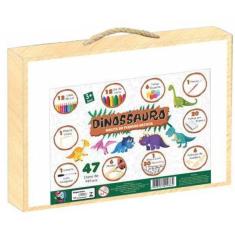 Imagem de Maleta Pequeno Artista Dinossauro Brinquedo Educativo