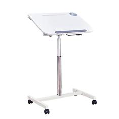 Imagem de Mesa de suporte para laptop com altura ajustável e inclinada (28-42 polegadas) com rodas, estação de trabalho com rodas, mesa portátil para laptop móvel para escritório em casa (cor: D, tamanho: 70 *