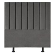 Imagem de Cabeceira Estofada Cama Box Casal 140 Cm Marina Suede cinza