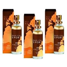 Imagem de Kit 3 Perfume Radical Sport Masculino Amakha Paris Bolso