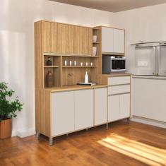Imagem de Cozinha Compacta 10 Portas Jasmim Freijó e Off White