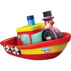 Imagem de Brinquedo Barco Mundo Bita Vinil Atóxico Banho Flutua na Água Macio Com Local para Guardar Sabonete Líder - 247