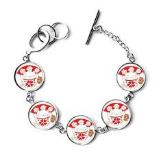 Imagem de DIYthinker Cerejeiras Lucky Fortune Cat Japão, pulseira com pingente de corrente
