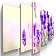 Imagem de Quadros Decorativos Lavanda Flor Botanico Quarto Sala