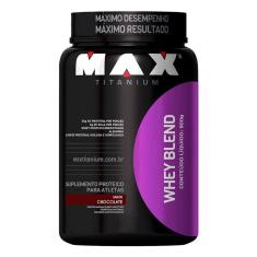 Imagem de Suplemento Whey Protein Blend Max Titanium 900g Chocolate