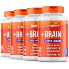 Imagem de Biogens Kit 4X + Brain L-Triptofano 500Mg/60 Caps