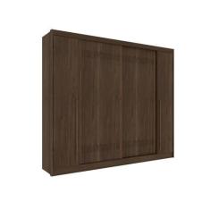 Imagem de Guarda Roupa Casal Cairo 4 Portas Correr e Articulada Tcil, Cacau/Off 