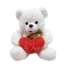Imagem de Urso Branco Coração Te Amo 40cm Pelúcia - Fofy Toys