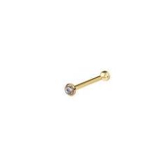 Imagem de Mini Piercing Em Ouro 18k Com Zircônia 6mm