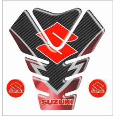 Imagem de Adesivo Protetor Tanque Frontal Resinado Suzuki V Strom 1000  Carbono