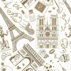 Imagem de Papel De Parede Adesivo Lavável Paris Vintage 9M
