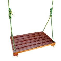 Imagem de Balanço Gangorra Infantil Madeira 50x30 Suporta Até 120kg