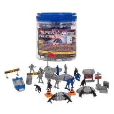 Imagem de Balde Super Policial Civil Miniatura Divertido Brinquedo - Pica Pau
