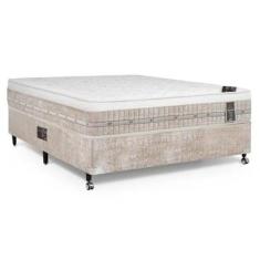 Imagem de Cama Box Casal Castor Premium Tecnopedic 138X188x57 + Box Castor