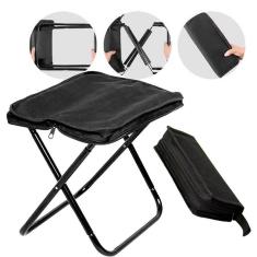 Imagem de Banqueta Dobrável Alumínio Com Ziper Portátil E Ergonômica