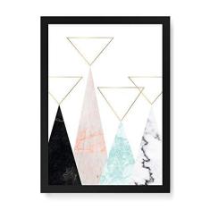 Imagem de Arte Maníacos Quadro Decorativo Picos Mármores - 23x16,25cm (Moldura caixa em laca )