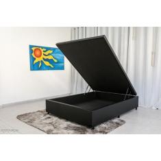 Imagem de Base Box Baú Casal C/ Pistão de Gás 44x138x188 - Veneza Estofados