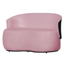 Imagem de Sofá 2 Lugares Beatriz com Composê material sintético Preto Suede Rosa