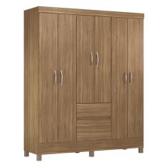 Imagem de Guarda Roupa Casal 6 Portas 2 Gavetas Flash Ii Amêndola Touch Amêndola Touch
