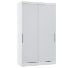 Imagem de Guarda Roupa Modulado 134,50cm 2 Portas De Correr Alpes Luciane Móveis Branco Pf Com Branco Pf
