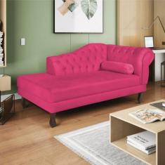 Imagem de Recamier Diana 160cm Lado Esquerdo Suede Pink - Doce Sonho Móveis