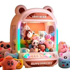 Imagem de Mini Máquina De Pegar Ursinhos Branca, Máquina De Pegar Bichinhos De Pelúcia, Máquina De Garra Infantil, Mini Máquina De Pegar Pelúcia Com Luzes, Máquina De Pegar Ursinhos De Brinquedo