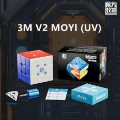 Imagem de Cubo Mágico Magnético 3x3 Meilong V2 Lite - Quebra-Cabeça Infantil, 3m