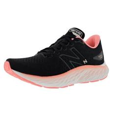 Imagem de New Balance Fresh Foam X Evoz V3 Tênis de corrida feminino, Preto/Blacktop/Toranja, 37