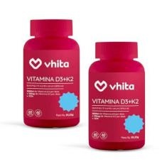 Imagem de Vitamina D3 K2 MK7 e TCM Com 2000ui de 60 Cáps (2 unidades) Vhita