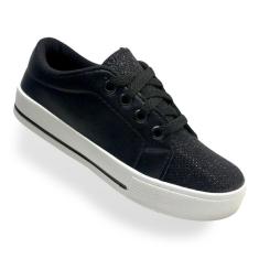 Imagem de Tenis Infantil Star Feminino Brilho Casual Blogueira Moda-Feminino