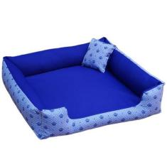 Imagem de Cama De Cachorro Grande 70X70cm Cama G Cama Pet Até15kg Caminha Com Zí