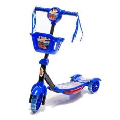 Imagem de Patinete Corrida Divertida Cestinha Som E Luz Até 35Kg - Dm Toys