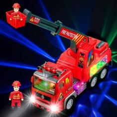 Imagem de Caminhão  Carro De Bombeiros Com  Sons De Sirene Real Luzes 4D - Dbrin