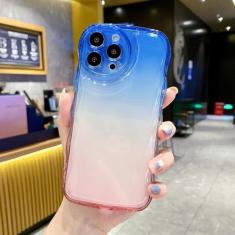 Imagem de Luxo gradiente arco-íris colorido claro encaracolado ondulado caso para iphone 13 12 11 pro max x xr xs max 7 8 plus silicone macio, 5, para iphone 8 plus