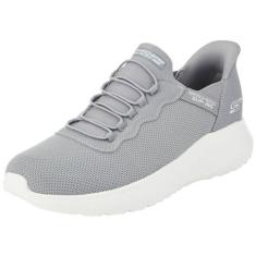 Imagem de Skechers Bobs Squad Chaos Daily Hype masculino sem cadarço, Cinza, 41