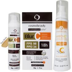 Imagem de Blur C Bege Médio Cosmobeauty + Sabonete Vitamina AntioxC