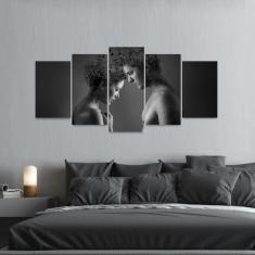 Imagem de Quadro Abstrato Retrato Homem e Mulher em  e 