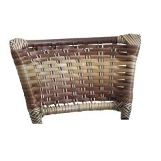 Imagem de Banqueta Média Prata Junco Capuccino com Assento  Fortmix