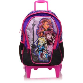 Imagem de Mochila com Rodinhas Escolar Sestini Monster High 18 Litros Scaris G 62981