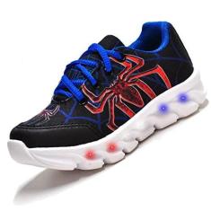 Imagem de Tenis De Led Led Masculino Aranha Meninos Estilo Original