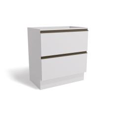 Imagem de Gabinete De Cozinha Modulado Balcao Maxxi G755 2 Gavetas S Tampo Polipropileno Branco Kappesberg