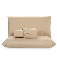 Imagem de Jogo De Lençol Casal Padrão Micropercal Elegante 200 Fios Ponto Palito