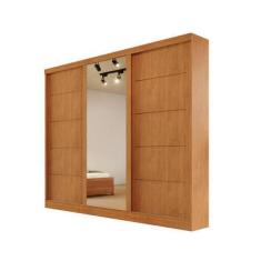 Imagem de Guarda-Roupa Solteiro Espelho 4 Gavetas 2,21M - Capri-Nature - Bianchi